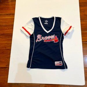WOMEN ATLANTA BRAVES JERSEY SIZE SMALL
